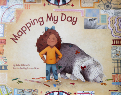The book “Mapping My Day” by Julie Dillemuth.