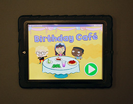 Materials used in Birthday Caf&eacute;.