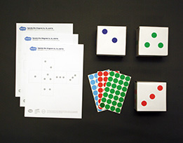 Materials used in Speedy Dice.